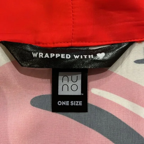 Nuno Jason Naylor Wrapped with Love Luscious Lips Kimono Robe Satin - Picture 9 of 10